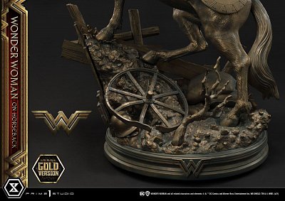 Wonder Woman Statue Wonder Woman on Horseback Gold Version 138 cm