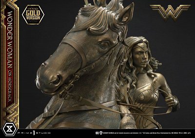 Wonder Woman Statue Wonder Woman on Horseback Gold Version 138 cm