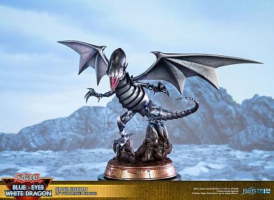 Yu-Gi-Oh! PVC Statue Blue-Eyes White Dragon Silver Edition 35 cm