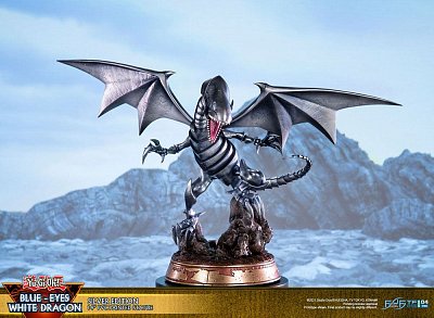 Yu-Gi-Oh! PVC Statue Blue-Eyes White Dragon Silver Edition 35 cm