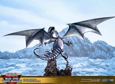 Yu-Gi-Oh! PVC Statue Blue-Eyes White Dragon Silver Edition 35 cm