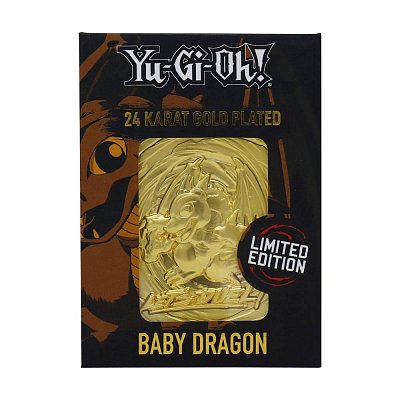 Yu-Gi-Oh! Replica Card Baby Dragon (gold plated)