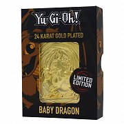 Yu-Gi-Oh! Replica Card Baby Dragon (gold plated)