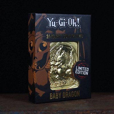 Yu-Gi-Oh! Replica Card Baby Dragon (gold plated)