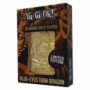 Yu-Gi-Oh! Replica Card Blue Eyes Toon Dragon (gold plated)