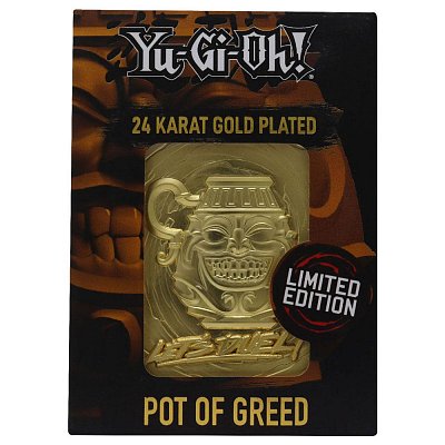 Yu-Gi-Oh! Replica Card Pot of Greed (gold plated)