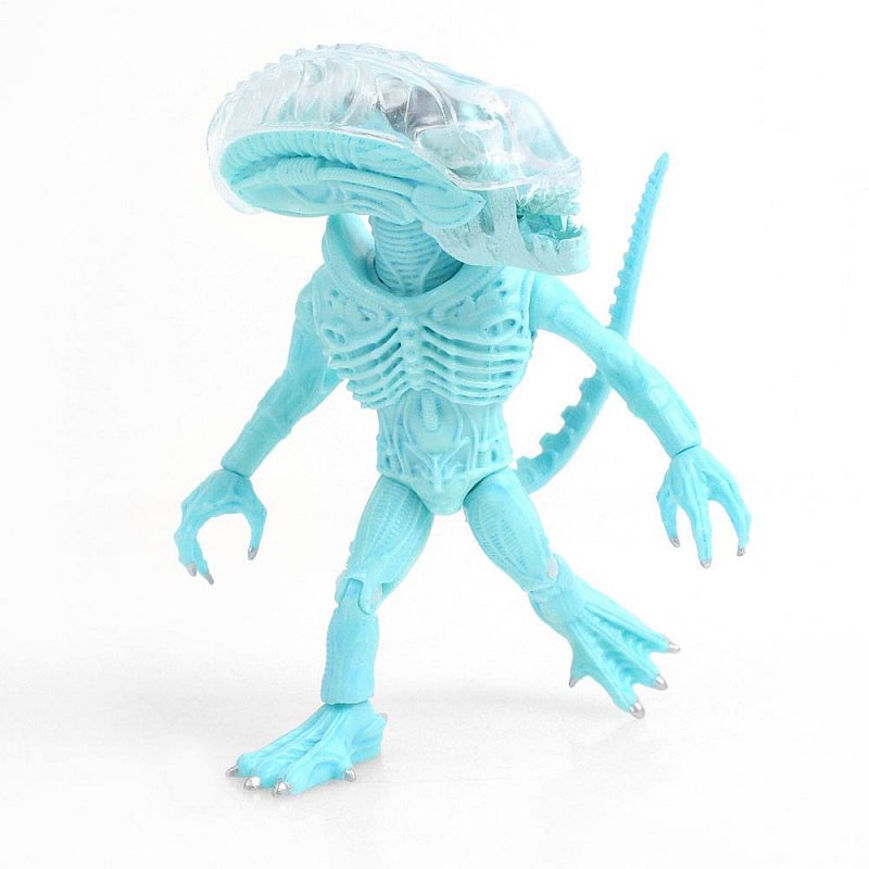 THE LOYAL alieni WAVE 1 SUBJECTS Xenomorph Ice Blue Metallic 8CM Figura