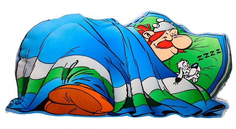 Schlafender Obelix Sleeping Obelix 74 cm Astrix Idefix XL Kissen 
