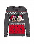 Disney Ladies Knitted Christmas Sweater Mickey & Minnie