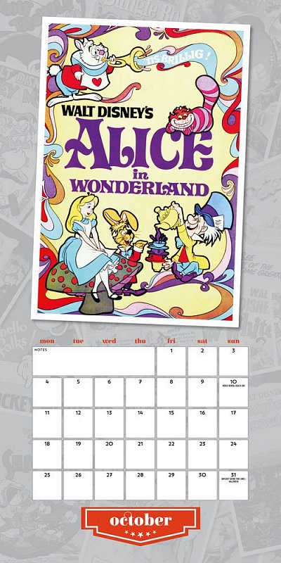 Disney Vintage Posters Calendar 21 English Version