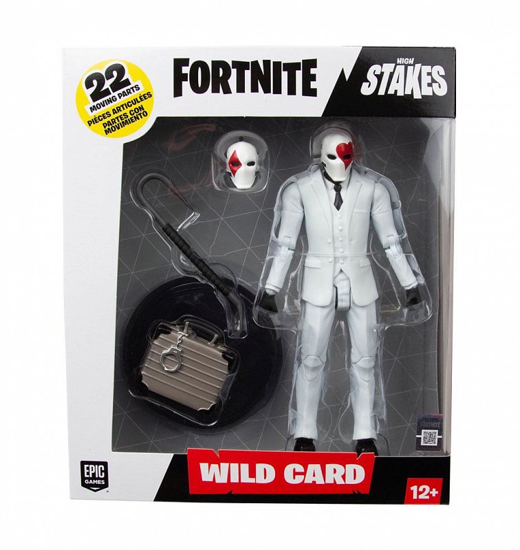 Wild Card Red Fortnite 18 cm Action Figur mit Zubehör und Base 