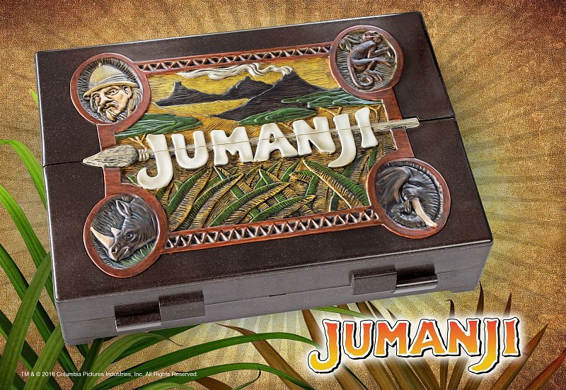 Jumanji Board game/Cover plaque silver/black