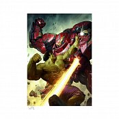 Marvel Comics Art Print Hulk vs Hulkbuster 46 x 61 cm - unframed