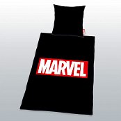 Marvel Comics Duvet Set Logo Black 135 x 200 cm / 80 x 80 cm