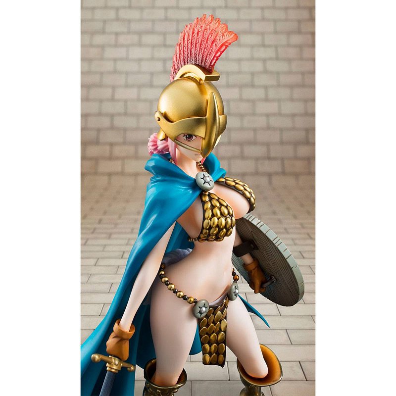 One Piece Excellent Model P O P Sailing Again Pvc Statue 1 8 Gladiator Rebecca 22 Cm