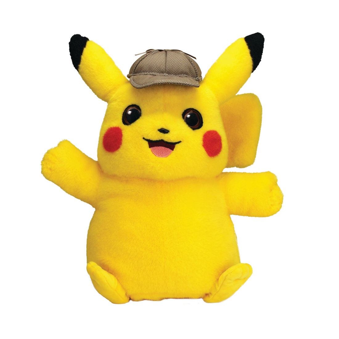 detective pikachu talking plush