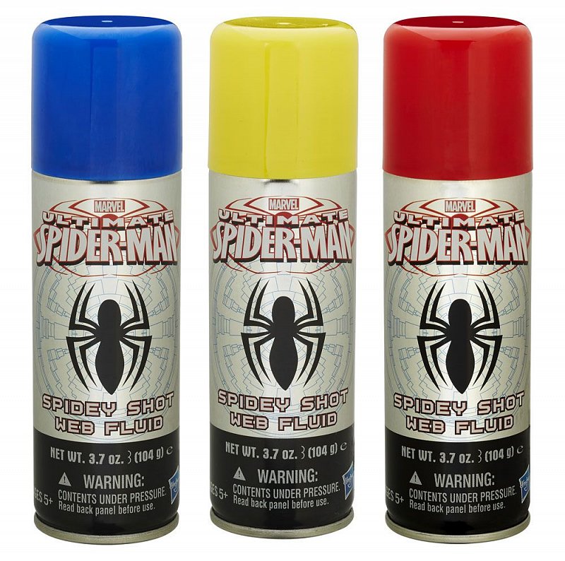 Lot of 2 Blue Marvel Spider-Man Spidey Shot Web Fluid Refills