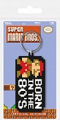 Super Mario Bros. Rubber Keychain Born in the 80\'s 6 cm