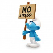 The Smurfs Collector Collection Statue Smurf with a Sign No Stress! 18 cm