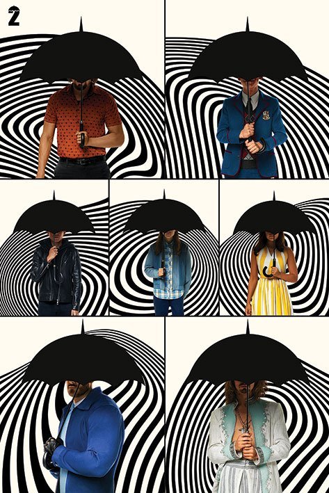 The Umbrella Academy Maxi poster non lamin/é Multicolore 61 x 91,5 cm