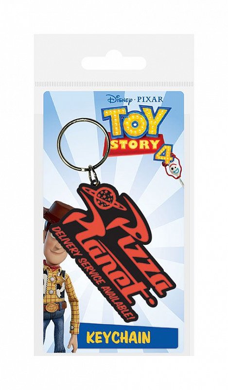Toy Story 4 porte-clés caoutchouc Pizza Planet 5,5 cm Disney keychain RK38898C 