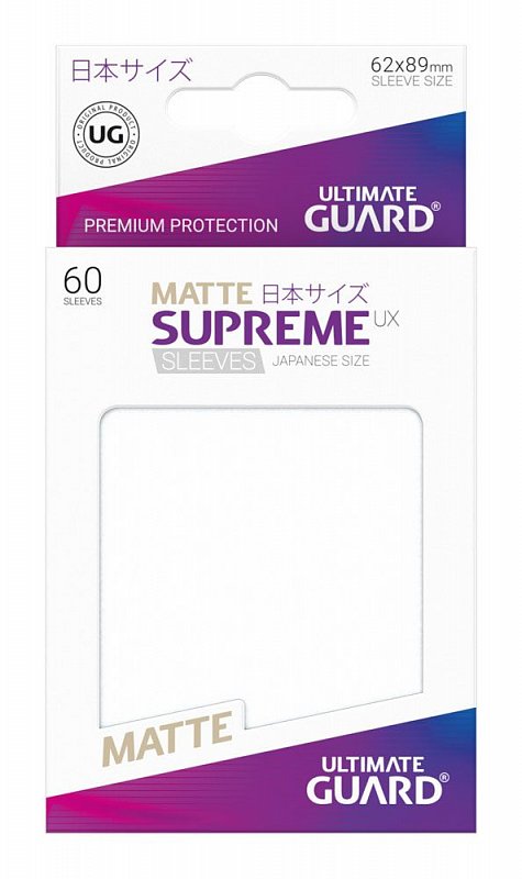 Ultimate Guard SUPREME UX Japanese Size Card Sleeves 60 Matte FROSTED 