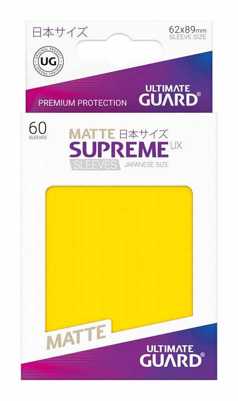 Ultimate Guard SUPREME UX High Quality Card Sleeves YELLOW 